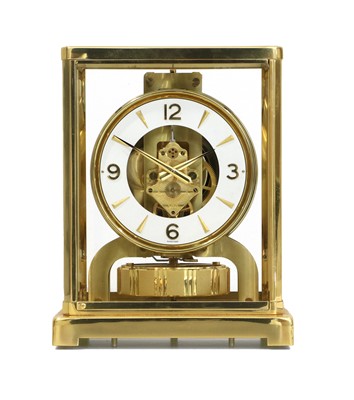 Lot 255 - A Brass Atmos Clock, signed Jaeger LeCoultre,...