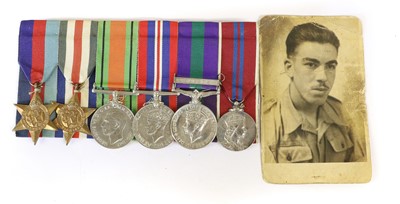 Lot 34 - A Second World War Group of Six Medals,...