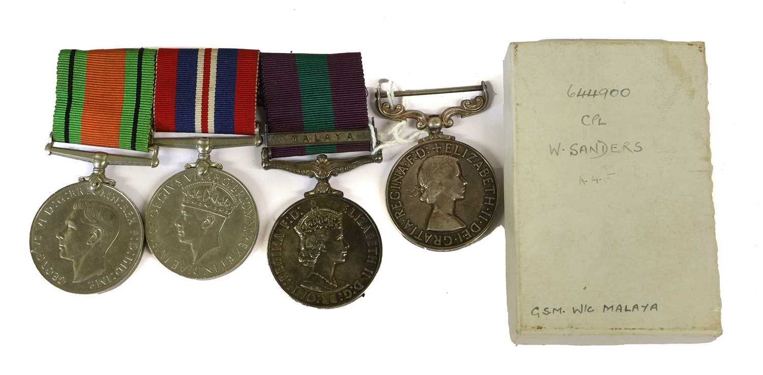 Lot 38 - A Second World War RAF Long Service Group of...