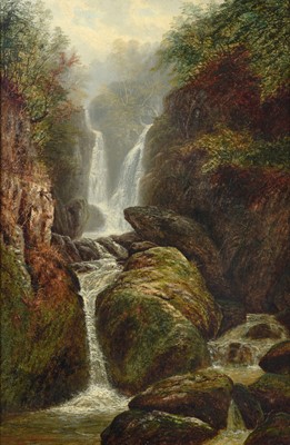 Lot 1028 - William Mellor (1851-1931) "Stock Ghyll Force,...