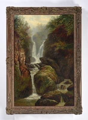 Lot 1028 - William Mellor (1851-1931) "Stock Ghyll Force,...