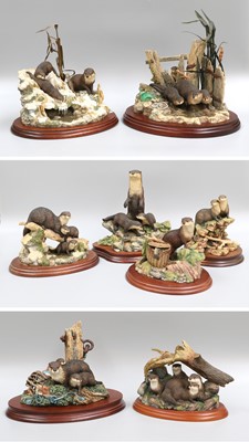 Lot 217 - Border Fine Arts Otter Models Including, 'The...