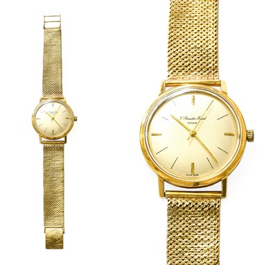 Lot 304 - An 18 Carat Gold Bueche Girod Wristwatch,...