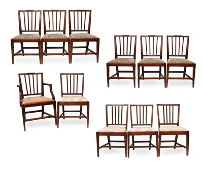 Lot 752 - A Set of Seven (6+1) George III Mahogany...