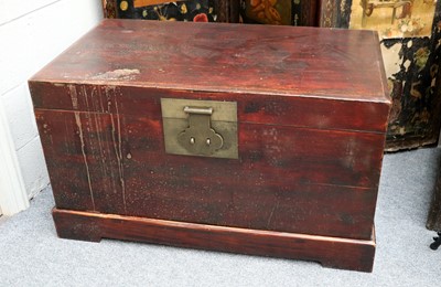 Lot 1488 - A Camphor Wood Lined Chest, late 19th/early...