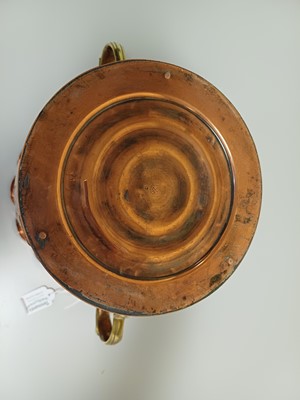 Lot 152 - A Jugendstil Brass and Copper Twin-Handled...