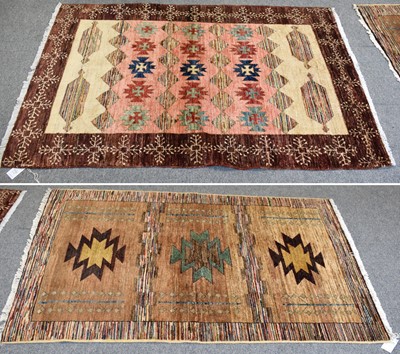 Lot 1110 - Hand-Knotted Modernist Rug, the polychrome...