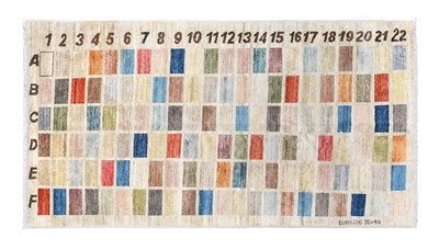 Lot 214 - Hand-Knotted Modernist Rug, the polychrome...