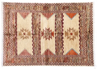 Lot 605 - Hand-Knotted Modernist Rug, the field of...