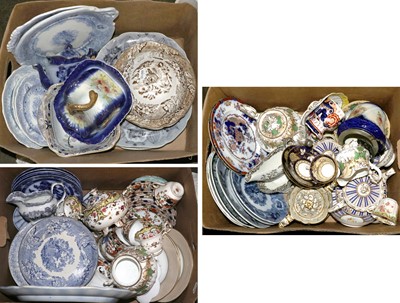Lot 259A - Three Boxes of 19th Century Ceramics,...