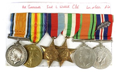 Lot 59 - A First/Second World War Group of Six Medals,...