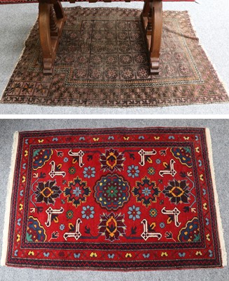 Lot 1213 - Yerevan Rug, the blood red field of zoomorphic...