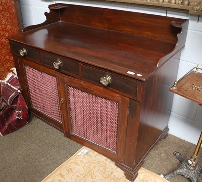 Lot 1388A - A 19th Century Mahogany Chiffonier, shaped...