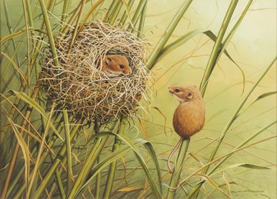 Lot 159 - Ralph Waterhouse (b.1943) Mice amongst...