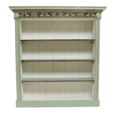 Lot 681 - A Victorian Painted Free-Standing Bookcase, in...