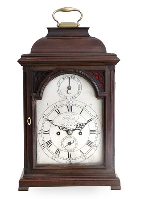 Lot 287 - A Mahogany Striking Table Clock, signed...