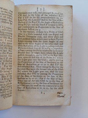 Lot 144 - Newton (Sir Isaac). Opticks: or, A Treatise of...
