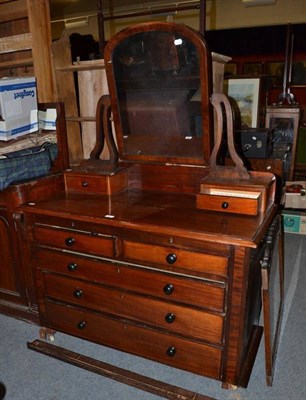 Lot 836 - A Victorian five drawer dressing chest