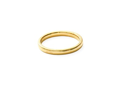 Lot 361 - An 18 Carat Gold Band Ring, finger size T