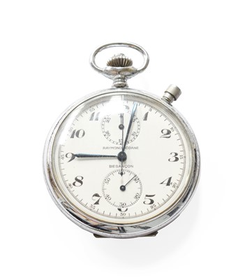 Lot 381 - A Raymond Dodane Chronograph Military Pocket...