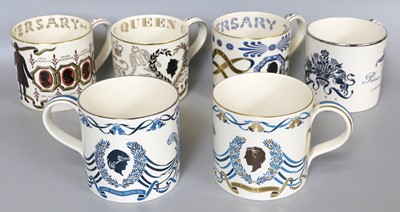 Lot 259 - A Quantity of Wedgwood Commemorative Mugs,...