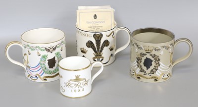 Lot 259 - A Quantity of Wedgwood Commemorative Mugs,...