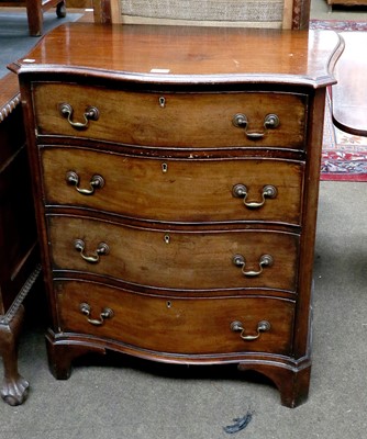 Lot 1315 - A George III Mahogany Bachelors Chest, of...