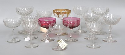 Lot 162 - Various 19th Century and Later Cut Glass...