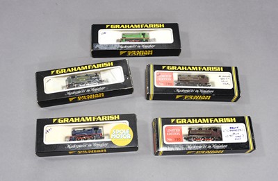 Lot 3299 - Graham Farish N Gauge Five Tank Locomotives