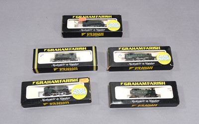 Lot 3297 - Graham Farish N Gauge Five GWR Tank Locomotives