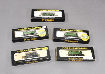 Lot 3298 - Graham Farish N Gauge Five LNER Tank Locomotives