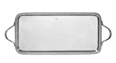 Lot 2361 - A Victorian or Edward VII Silver Small Tray