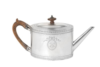 Lot 2218 - A George III Silver Teapot