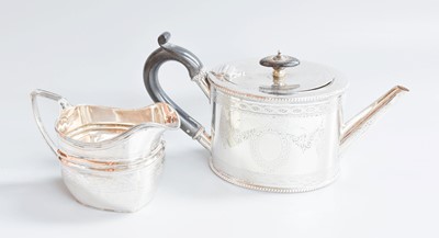 Lot 19 - A Victorian Silver Teapot, by William Wrangham...