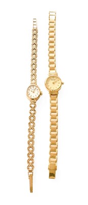 Lot 410 - Two Lady's 9 Carat Gold Wristwatches, by...