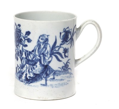 Lot 184 - A Worcester Porcelain Mug circa, 1755-58,...