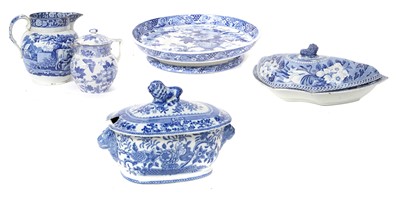 Lot 185 - A John Rogers & Son Pearlware Supper Dish and...