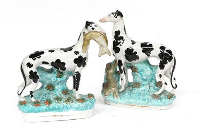 Lot 13 - A Pair of Staffordshire Pottery Disraeli...