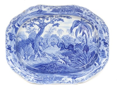 Lot 288 - A Spode Pearlware Indian Sporting Series Meat...