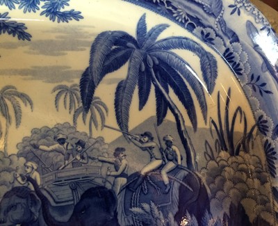 Lot 288 - A Spode Pearlware Indian Sporting Series Meat...