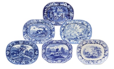 Lot 7 - A Spode Pearlware Meat Plate, circa 1820,...