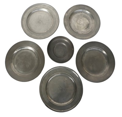 Lot 350 - An Oval Pewter Serving Dish, late 18th / early...