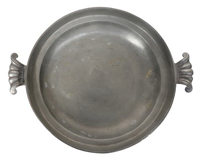 Lot 350 - An Oval Pewter Serving Dish, late 18th / early...
