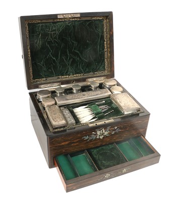 Lot 125 - A Victorian Coromandel Vanity Box, circa 1870,...