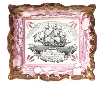 Lot 188 - A Sunderland Lustre "Sailor's Fairwell" Jug,...