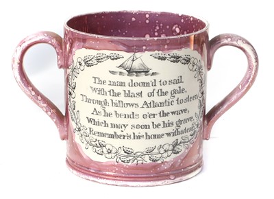 Lot 188 - A Sunderland Lustre "Sailor's Fairwell" Jug,...