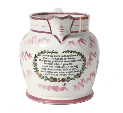 Lot 188 - A Sunderland Lustre "Sailor's Fairwell" Jug,...