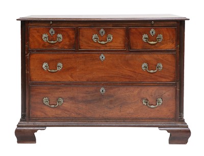 Lot 1283 - A George III Mahogany Straight-Front Chest,...