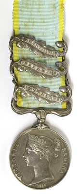 Lot 67 - A Crimea Medal 1854-56, with three clasps...