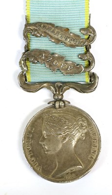 Lot 68 - A Crimea Medal 1854-56, with two clasps AZOFF...
